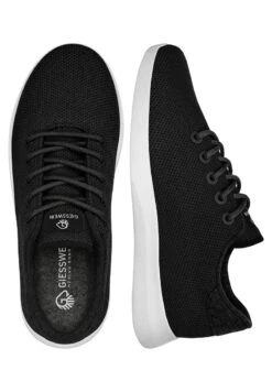 Giesswein MERINO WOOL KNIT WOMEN - Sneaker Low - Black White -Giesswein 068b67e09ca046bc958ed7e503093679