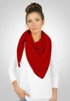 Giesswein MERINO LAMBSWOOL DREIECKSTUCH - Schal - Flammenrot