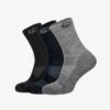 Giesswein MERINO HIKING SOCKS 3 PACK - Sportsocken - Set X Schwarz X Dk Blau X Schiefer