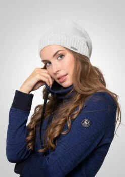 Giesswein KASCHMIRMÜTZE SCHWARZENSTEIN - Mütze - Marmor