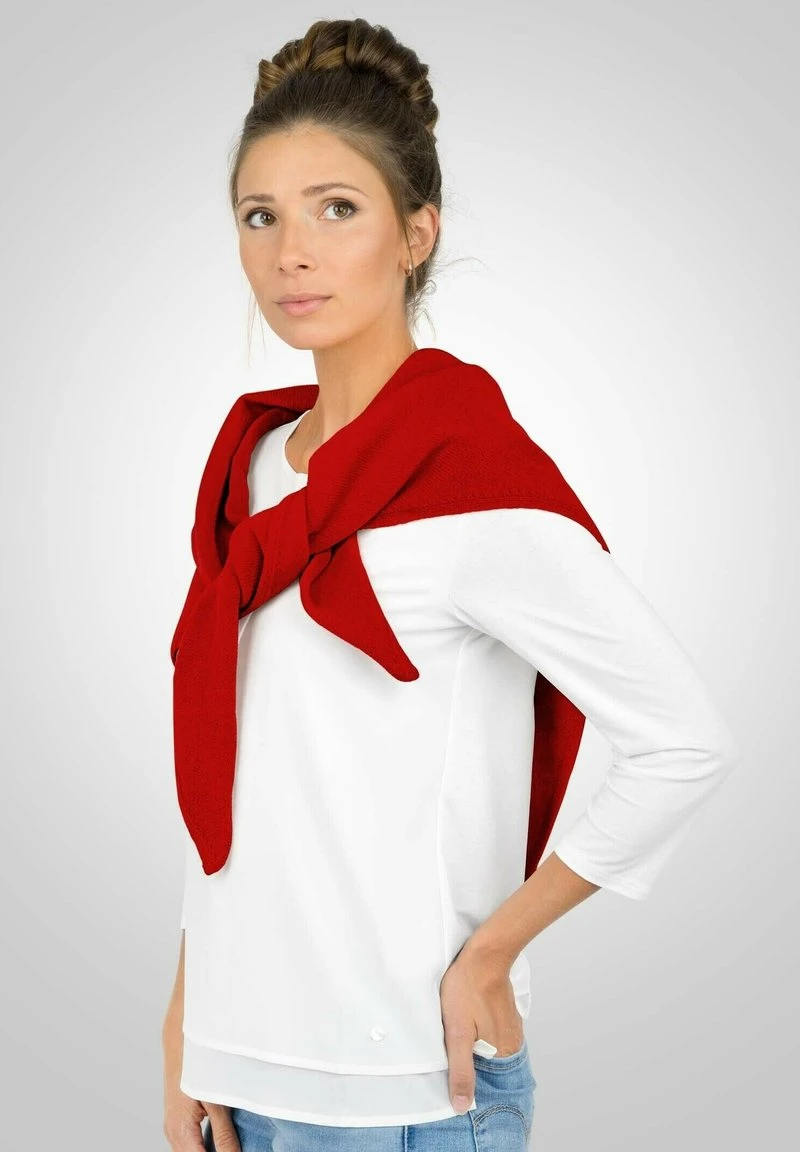 Giesswein MERINO LAMBSWOOL DREIECKSTUCH - Schal - Flammenrot 4 Giesswein MERINO LAMBSWOOL DREIECKSTUCH - Schal - Flammenrot – Bild 2