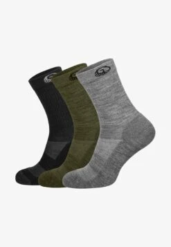 Giesswein MERINO HIKING SOCKS 3 PACK - Sportsocken - Set X Schwarz X Wald X Schiefer -Giesswein 631ef718936a4250a8b9361a38c3a3f6 1