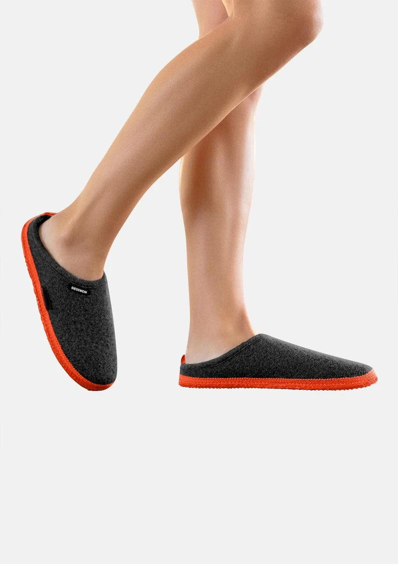 Giesswein WOOLPOPS - Hausschuh - Anthrazit/neonorange 3 Giesswein WOOLPOPS - Hausschuh - Anthrazit/neonorange