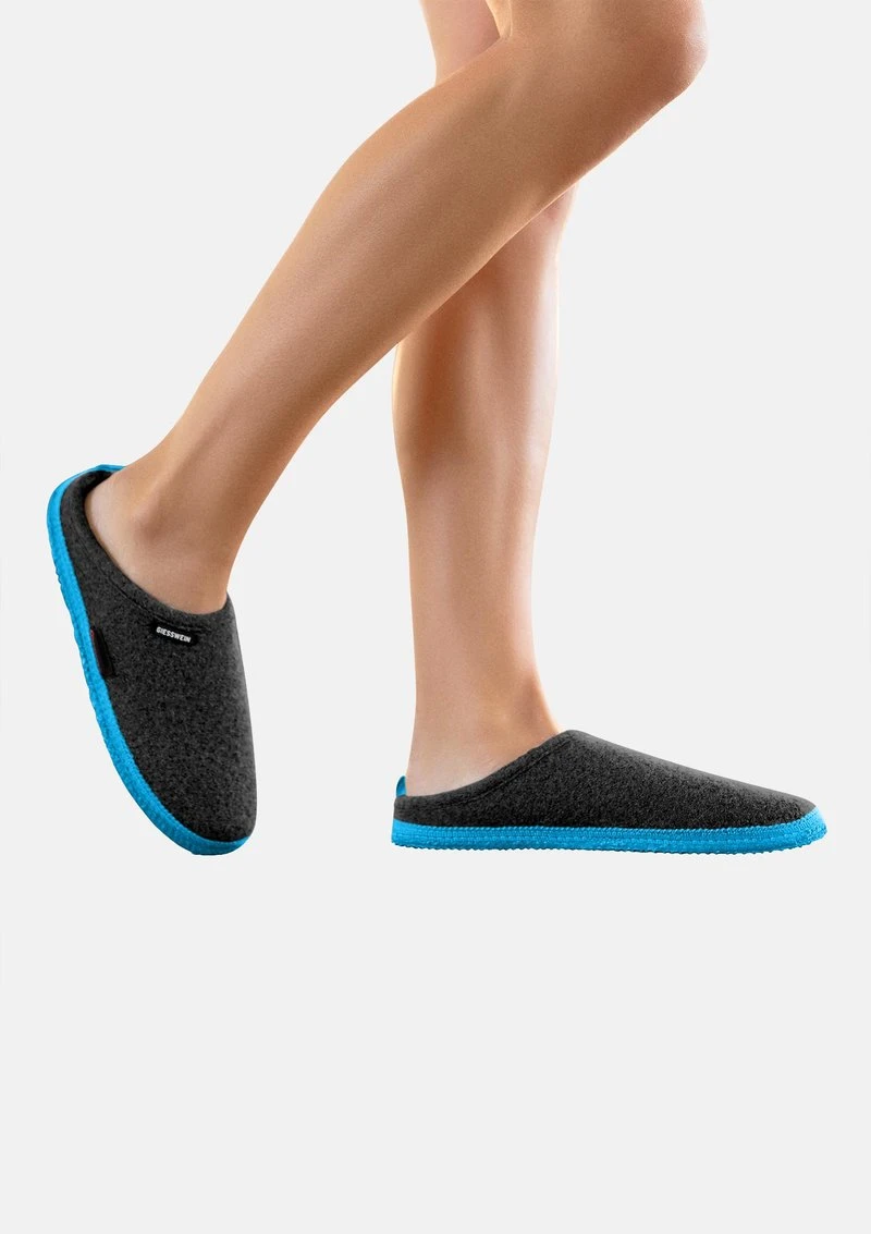 Giesswein WOOLPOPS - Hausschuh - Anthrazit/türkis 3 Giesswein WOOLPOPS - Hausschuh - Anthrazit/türkis