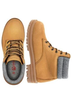 Giesswein LEATHER MERINO BOOT - Schnürstiefelette - Camel -Giesswein 9531ab89ca8d4c3ab63cfe5bb4fe00de