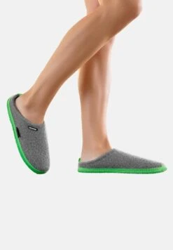 Giesswein WOOLPOPS - Hausschuh - Hellgrau/grün