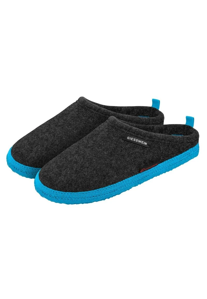 Giesswein WOOLPOPS - Hausschuh - Anthrazit/türkis 7 Giesswein WOOLPOPS - Hausschuh - Anthrazit/türkis – Bild 5