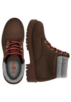 Giesswein LEATHER MERINO BOOT - Schnürstiefelette - Dunkelbraun -Giesswein bc516b03c6a847eb9446c9b3ed57eaf1