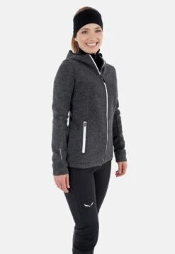 Giesswein MERINO JACKET SVENJA - Sweatshirt - Schiefer