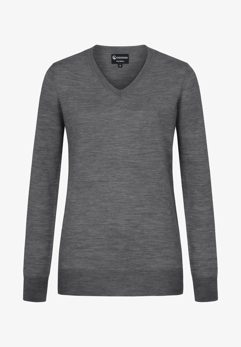 Giesswein LIGHT V-AUSSCHNITT - Strickpullover - Schiefer 4 Giesswein LIGHT V-AUSSCHNITT - Strickpullover - Schiefer – Bild 2